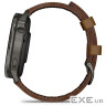 Смарт-годинник Garmin Venu 4 (45mm), Black w/ Slate + Leather, GPS смарт-годинник (010-03014-03)