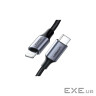 Дата кабель USB-C to Lightning 1.0m 3A 60W US304 black Ugreen (60759) (UGR-60759)