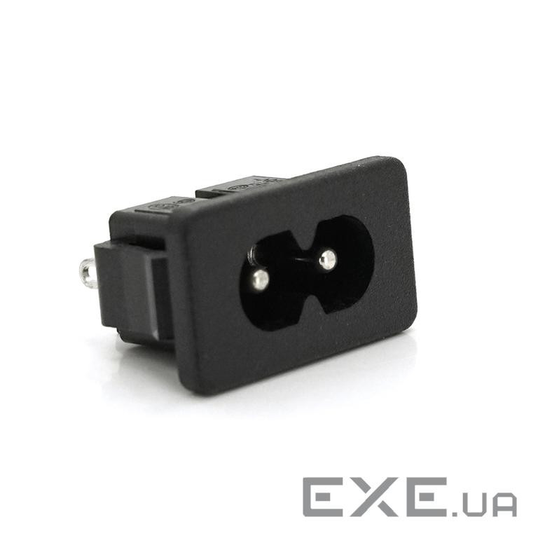 Роз&apos,єм живлення 220v AC - C8 -Inlet series L-KLS1-AS-222-5S під пайку Q2400 Q2400