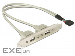 Планка корпусна USB2.0 Ax2-PinHeader (планка ),x2 0.30m (70.07.1000-1)
