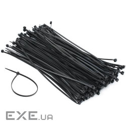 Стяжки для кабелю, 150 мм х 2,5 мм, 100 шт , Black, Patron (PLA-2.5-150-BL) (RIB-PLA-2.5-150-BL)