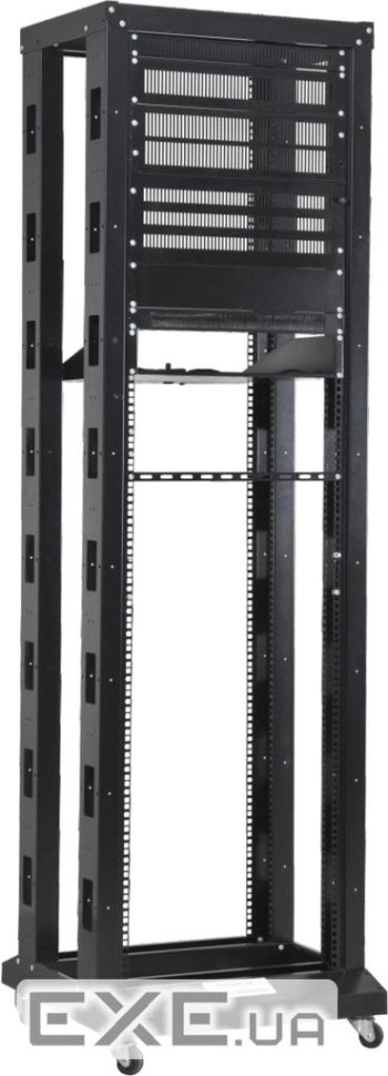 Стійка 19", high 42U, подвійна, чорна, 250кг, Kingda (KD-202-6642) , Kingda (KD-202-6642)