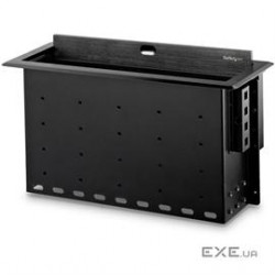StarTech Accessory BOX4MODULE Dual-Module Connectivity Box with Cable Organizer Black Retail