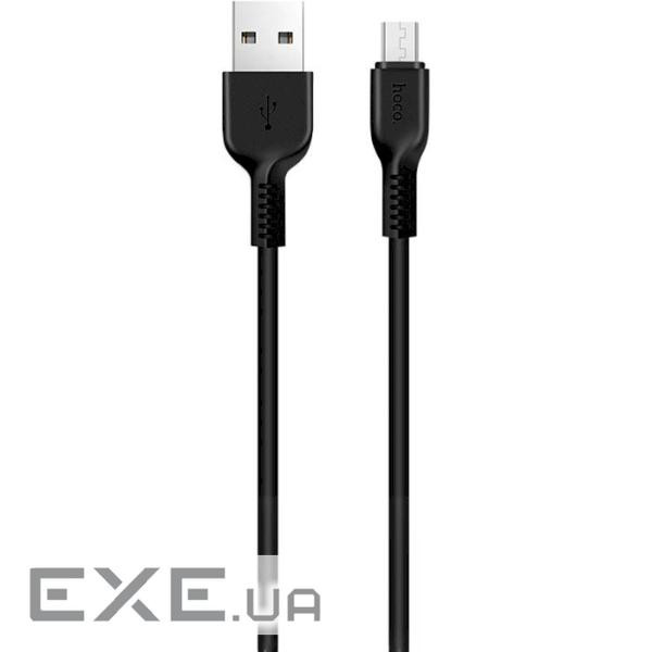 Кабель HOCO X20 Flash USB-A to Micro-USB 2м Black (6957531068884)