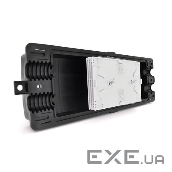 Муфта оптична Merlion ML-OP-F001H-48C, герметична, 4 введення, до 4-х касет, до 48 зварок, матеріал