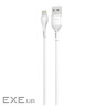Дата кабель USB 2.0 AM to Lightning 2.0m 2A white Grand-X (PL-02W)