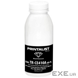 Тонер HP CLJ Pro 300 M351/M375, Pro 400 M451/M475, 60г Black Printalist (TR-CE410A-60-PL)