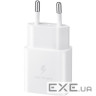 Зарядний пристрій Samsung USB-С 15W White + Cable USB-C 1m (EP-T1510XWEGEU)