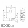 Диференційне реле (ПЗВ) Videx RESIST АС 2п 30мА 10кА 16А (VF-RS10-DR2AC16)