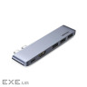 Концентратор Ugreen 2xUSB-C to 3xUSB 3.0 + HDMI + USB-C CM251 gray (60559)