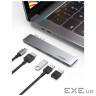 Концентратор Ugreen 2xUSB-C to 3xUSB 3.0 + HDMI + USB-C CM251 gray (60559)