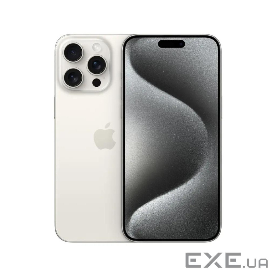 Мобільний телефон Apple iPhone 15 Pro Max 256Gb White Titanium (Grade A) USED (iP15PM25WhT_A)
