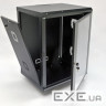 Шафа 15U, 600х500х743 мм (Ш * Г * В), акрилові скло, чорна (UA-MGSWA155B)