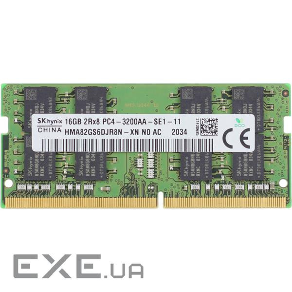 Модуль пам'яті HYNIX SO-DIMM DDR4 3200MHz 16GB (HMA82GS6DJR8N-XN)