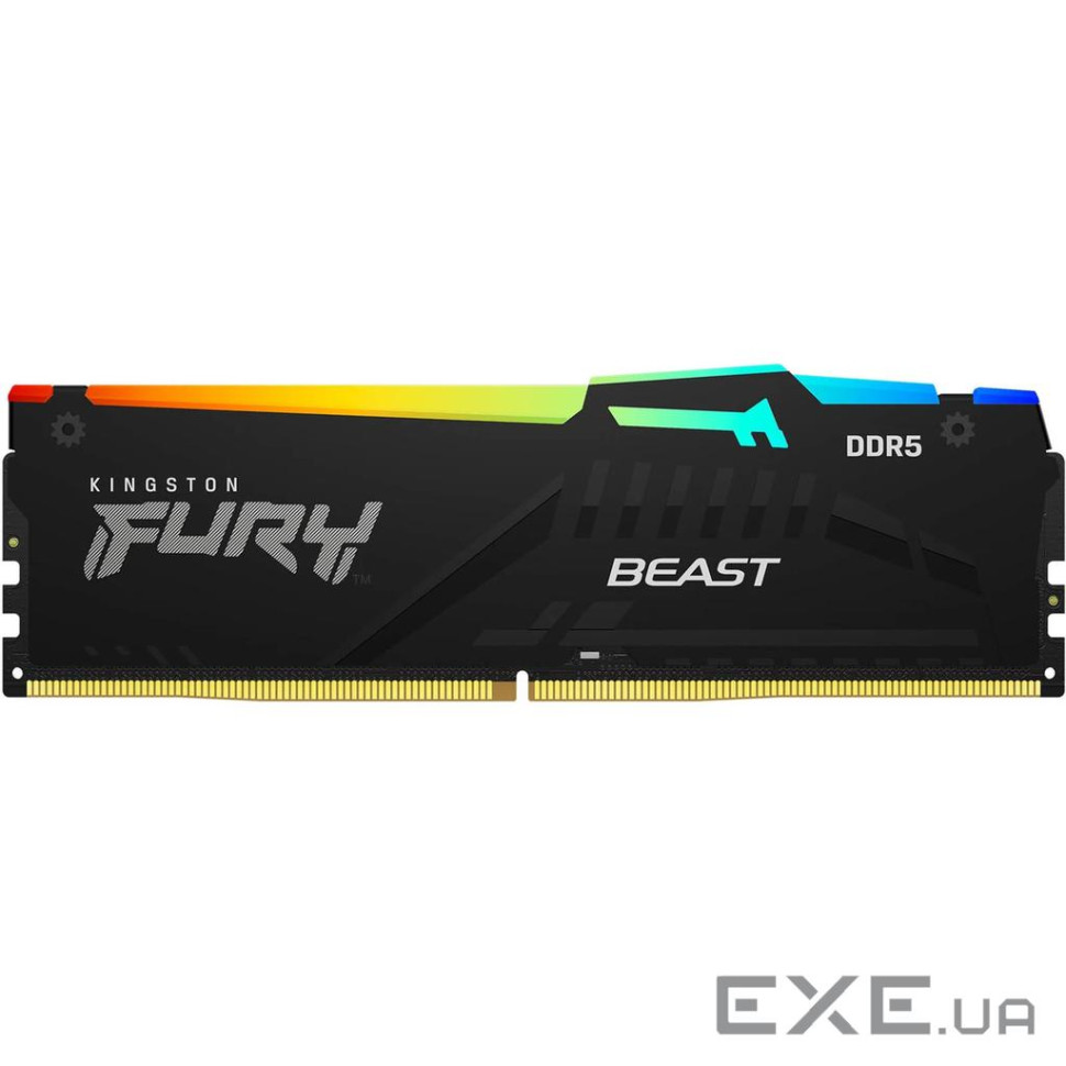 Модуль пам'яті KINGSTON FURY Beast RGB EXPO DDR5 5600MHz 32GB Black (KF556C36BBE2A-32)