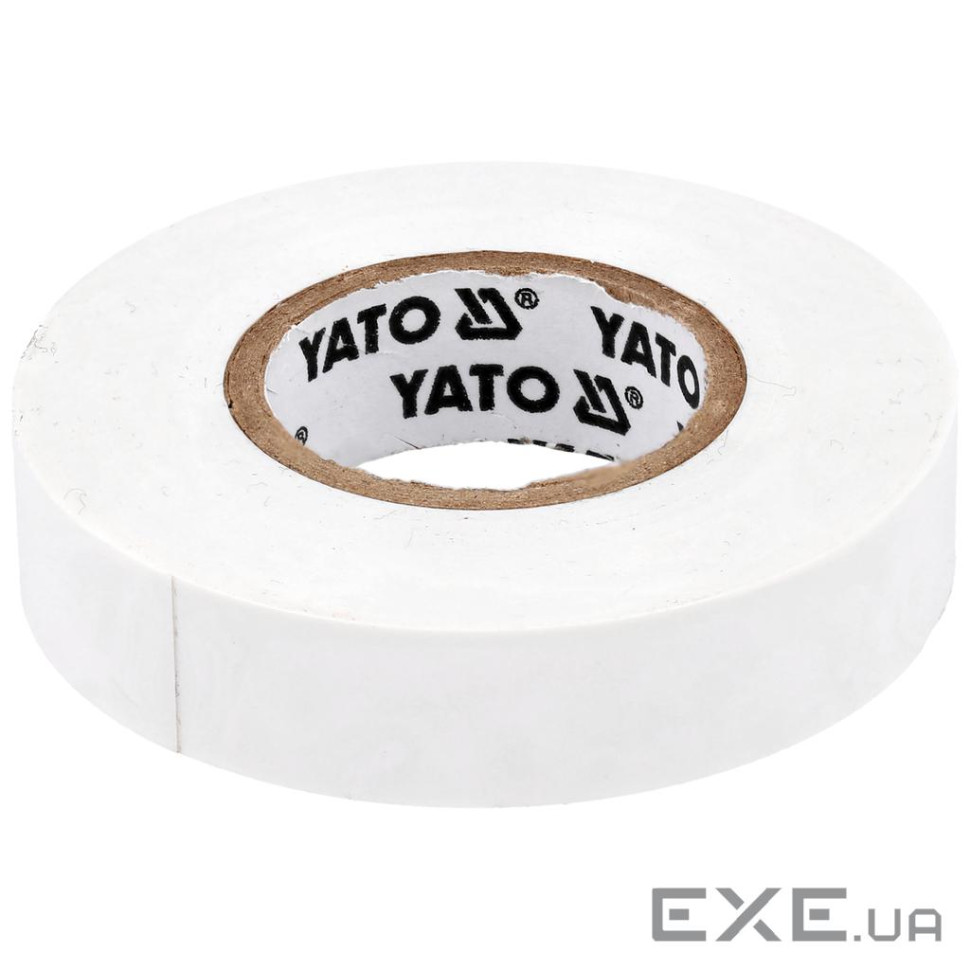 Ізоляційна стрічка Yato 15 ММ X 20 М X 0,13 ММ, біла (YT-81596)