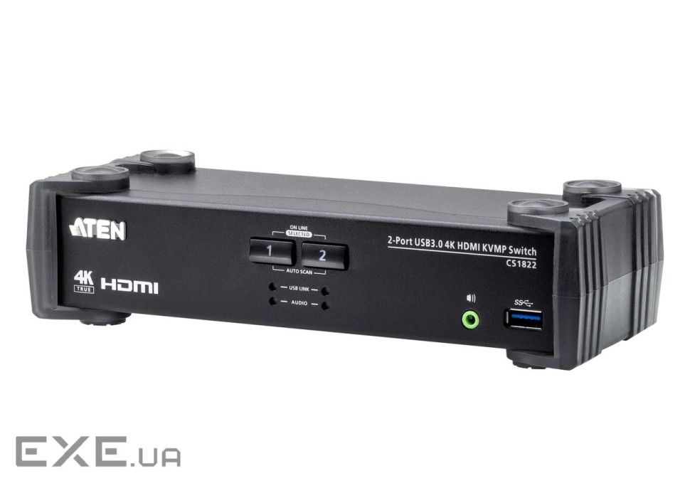 2-портовий, USB 3.0, 4K HDMI, KVMP перемикач (CS1822-AT-G)