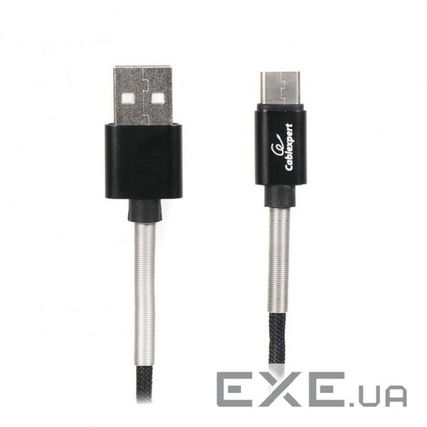 Дата кабель USB 2.0 AM to Type-C 1.0m Cablexpert (CCPB-C-USB-06BK)