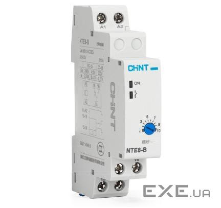 Реле годинника CHINT NTE8B120S, на DIN-рейку, затримка вмикання-12с-120с, Ue/le: AC-15 240В / 0,75А , -5