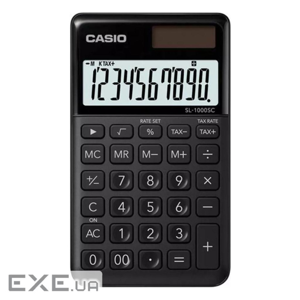Калькулятор Casio SL-1000SC-BK-W-EP, чорний (CALC-CAS-SL-1000SC-B)