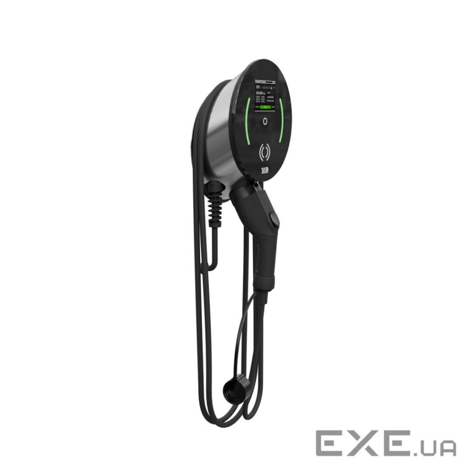 Однопортова трифазна зарядна станція TISO EVC-V1R-3F-32A-GB, GB / T-AC, 3x32А, 22 kW, 400VAC, WI-FI,