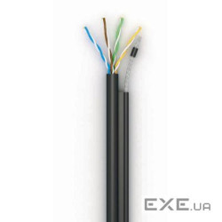 Кабель для зовнішньої прокладки UTP 5e OK-Net КППт-ВП (100) 4х2х0.51 бухта 305м с тро (OKOUTP42051305C)