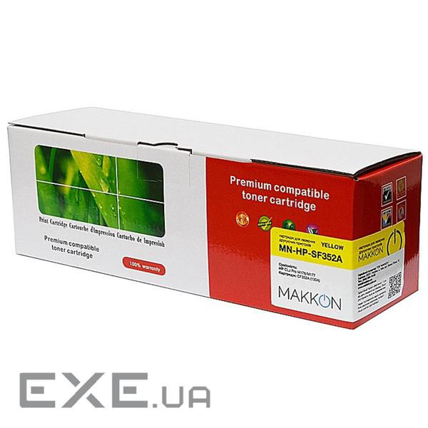 Картридж Makkon HP CLJP СF352A (130A) 1k yellow (MN-HP-SF352A)