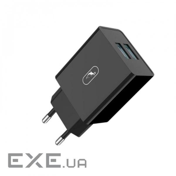 Зарядний пристрій SkyDolphin SC30 (2USB, 2.1A) Black (SDMZP-000169)