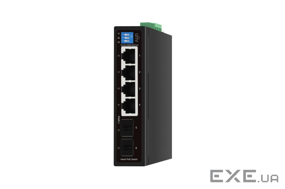 Комутатор UNV Industrial Switches Не керований (HS2000-4GT2GP-POE-IN)