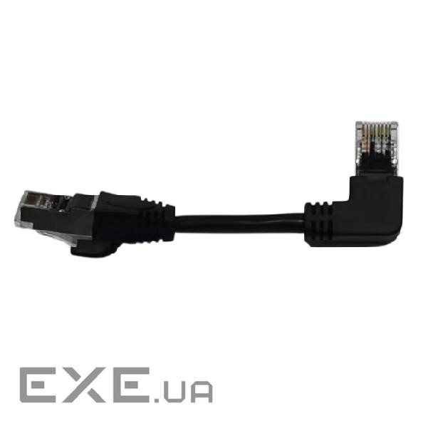 Патч-корд литий FTP, RJ45(прямий / кутовий), екранований, FTP5e 0.125m (PCM-FTP-CU-5E / 28 / 0.125B)