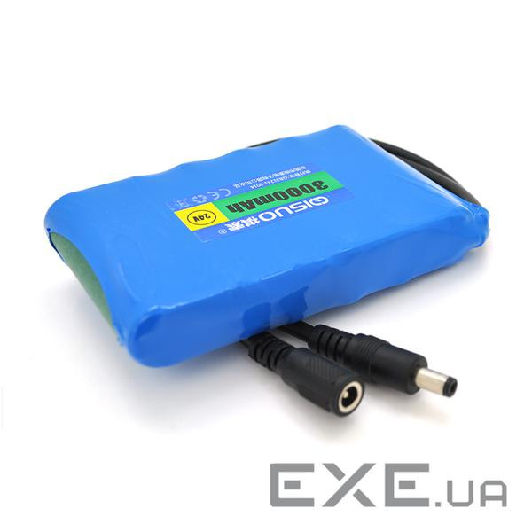 Акумуляторна батарея літієва QiSuo 24V 3A з елементами Li-ion 18650, DC5.5x2.1, (112x20x70 (QS-2403) Li-ion 18650, DC5.5