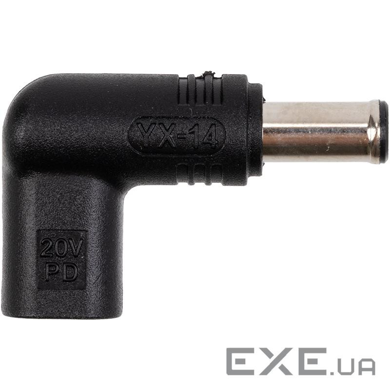 Адаптер PowerPlant USB Type-C на DC 6.5x4.4 мм (CC360673)