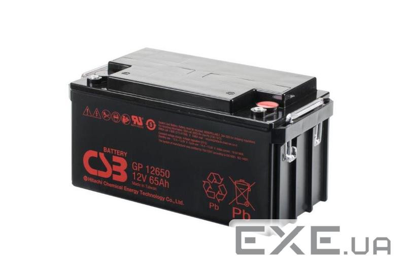 Акумуляторна батарея CSB GP12650, 12V 65Ah