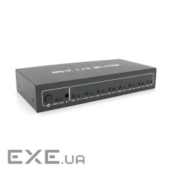 Цифровий оптичний роздільник звуку SPDIF / Toslink 1x8 (ZX-FT18) SPDIF / Toslink 1x8 (ZX-FT18)