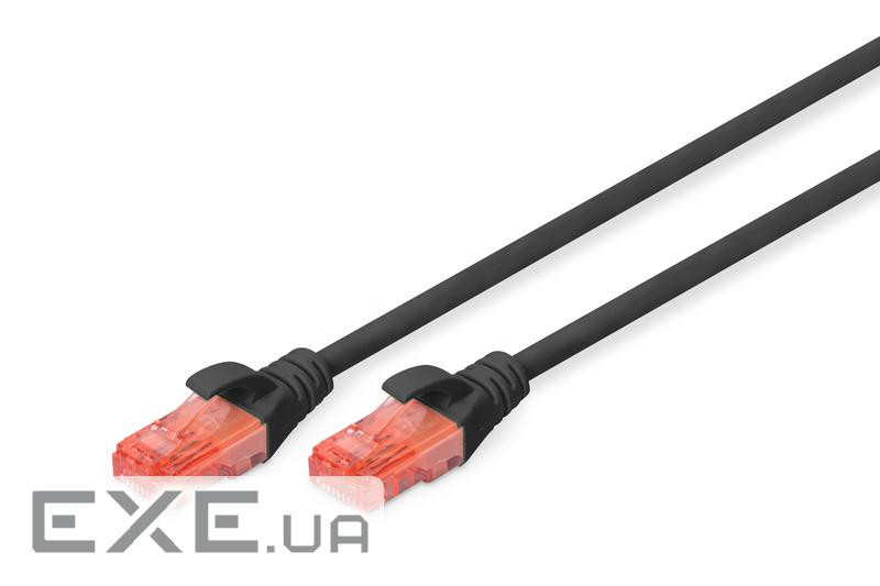 Патч-корд 5м , CAT 6 UTP, AWG 26/7, Cu, LSZH, black Digitus (DK-1617-050/BL)