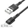 Дата кабель USB 2.0 AM to Micro 5P 1.0m 2.4A PVC X83 black HOCO (6931474770882)