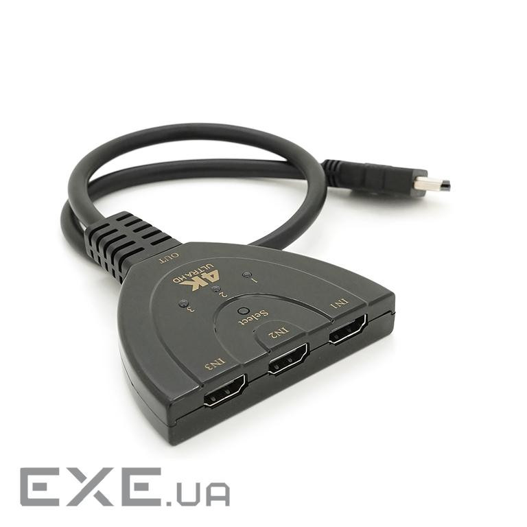 Розгалужувач HDMI(тато) на 3* HDMI(мама), 1080P, 0,8 м , Black (XC-20)