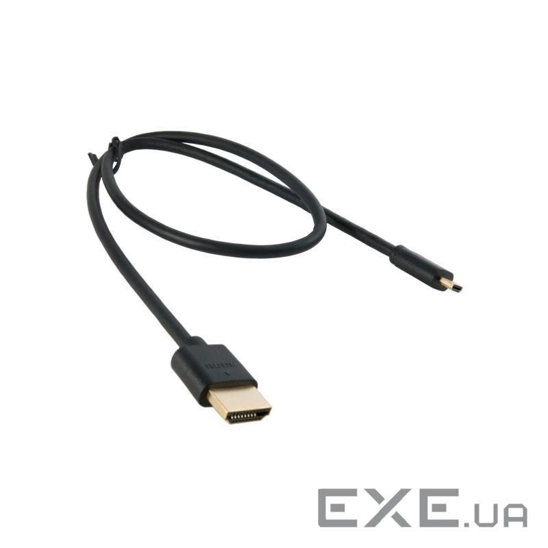 Кабель мультимедійний HDMI M to HDMI micro M 0.5m Extradigital (KBD1678)