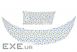 Набір аксесуарів для подушки Nuvita DreamWizard (наволочка, міні-подушка) Білий з крапк (NV7101DOTS) (NV7101DOTS)