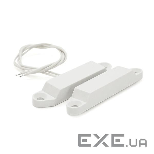 Магнітоконтактний Датчик накладний ЕСМК-4 пластик, 58х12x11мм білий ціна за 1шт (YT21328) (YT21328)
