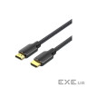 Кабель мультимедійний HDMI M to HDMI M 5.0m 4K60Hz cotton braided black Vention (ALLBJ)
