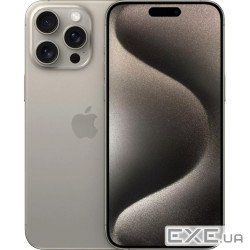 Мобільний телефон Apple iPhone 15 Pro Max 512Gb (Grade A) Natural Titanium USED (iP15PM51NaT_A)