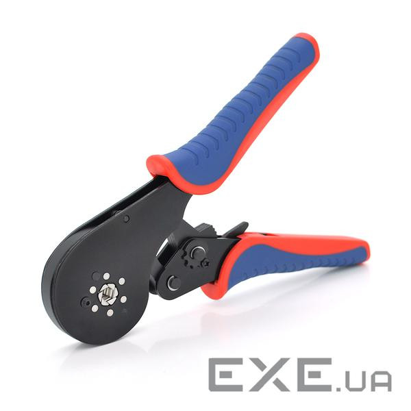 Кримпер CINLINELE HCS8 16-6 для обтиску кабельного наконечника, blue-red + набір (HCS8 16-6+VE460)