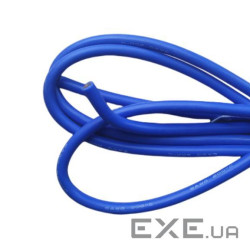 Кабель силіконовий луджений AWG 6 Blue (синий) ціна за метр