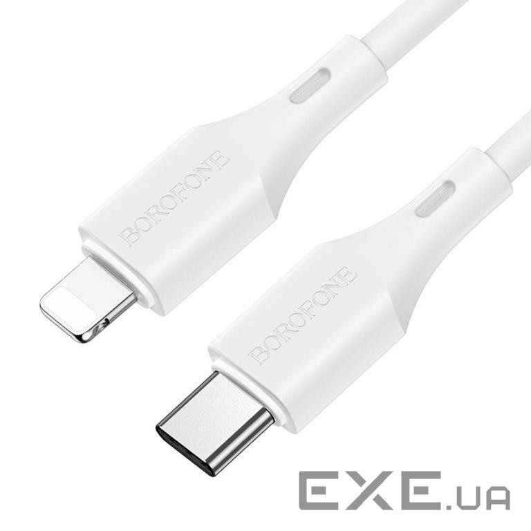 Кабель BOROFONE BX42 Encore Lightning 1m 3A White (BX42LW)
