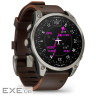 Смарт-годинник Garmin D2 Mach 2, 47mm, Saph, Bare Ti/Blk w/LthrBd, GPS (010-02904-31)