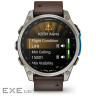 Смарт-годинник Garmin D2 Mach 2, 47mm, Saph, Bare Ti/Blk w/LthrBd, GPS (010-02904-31)