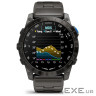 Смарт-годинник Garmin D2 Mach 2, 47mm, Saph, Bare Ti/Blk w/LthrBd, GPS (010-02904-31)