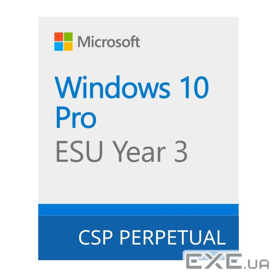 Операційна система Microsoft Windows 10 ESU Year 3 (2027 - 2028) Extended Securi (DG7GMGF0SSGZ_0002)