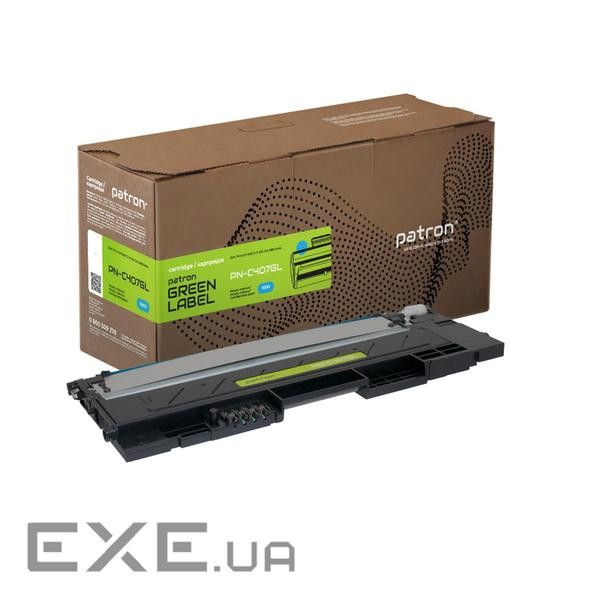 Тонер-картридж Patron Samsung CLT-407S cyan Green Label (PN-C407GL)